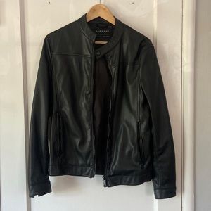 Zara Man Motorcycle Jacket Black Small